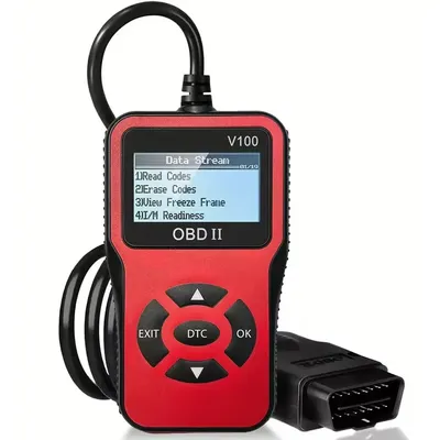 V100 OBD2 Scanner Diagnostic Tool, Code Reader & Reset with Live Data/Smog Check for OBDII/EOBD
