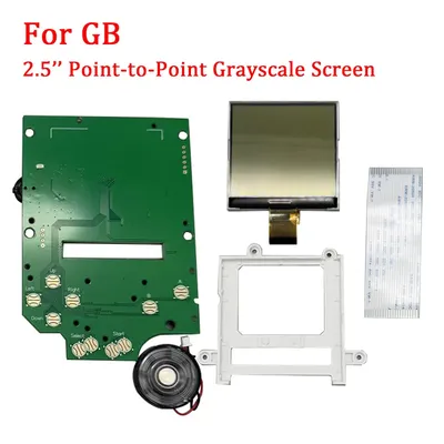 Original Size Grayscale IPS LCD Screen Kits for Nintend GameBoy GB DMG Dot-by-dot Display Highlight