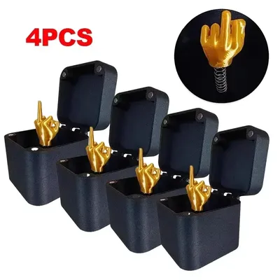Christmas Interesting Prank Gift Middle Finger In Box Christmas Box Funny Creative Gifts Office Desk