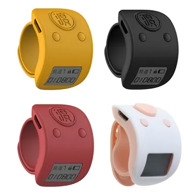Mini Digital LCD Electronic Finger Ring Hand Tally Counter 9 Digit Prayer Rechargeable Counters