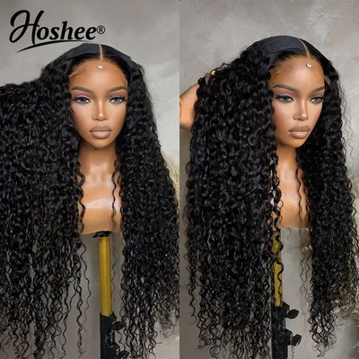 Loose Deep Curly Wig Brazilian 13x4 Bouncy Curly Lace Front Human Hair Wigs For Women 4x4 Lace