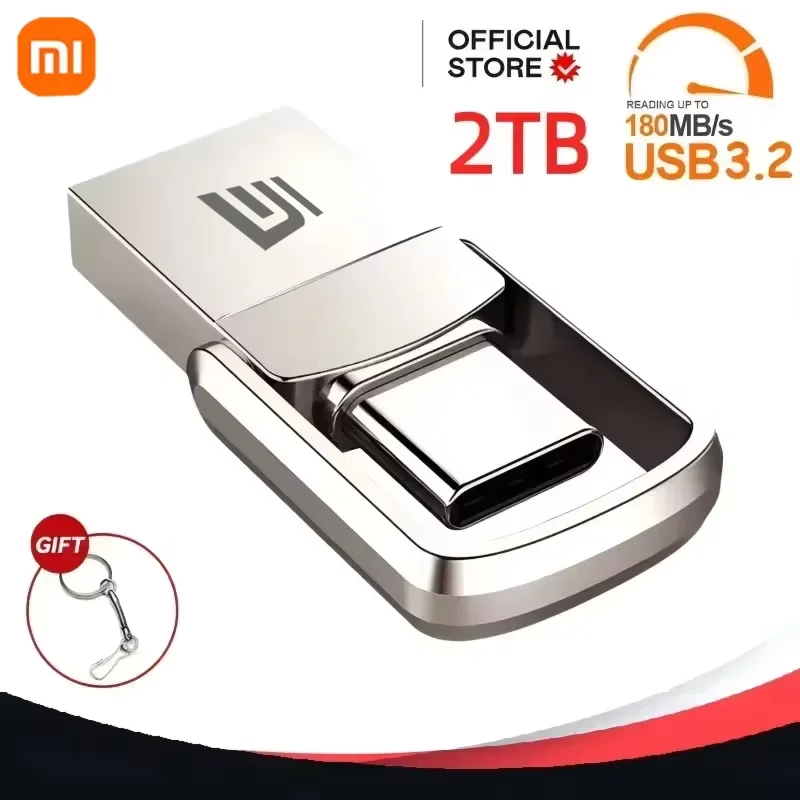 Xiaomi U Disk USB 3.2 interfaccia di tipo C Computer del telefono cellulare trasmissione reciproca memoria USB portatile 2TB 1TB 256GB 128GB 512GB