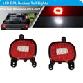 2 pz Rosso e Bianco LED Auto Paraurti Posteriore Riflettore Lampada Per Jeep Renegade 2015-2022 Luci di Coda Posteriore Nebbia Backup luci di retromarcia