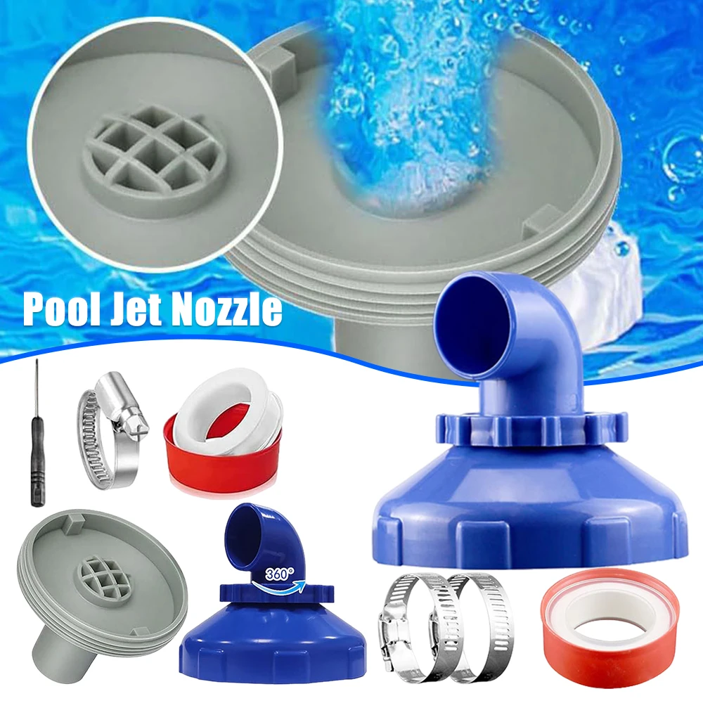 Buse d'entrée de piscine 360 ° Buse de Jet de piscine rotative, Jet de retour de piscine de remplacement pour sortie Intex, accessoires de buse de piscine