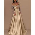 Elegantes schulterfreies Ballkleid aus Satin mit Pailletten für Abendveranstaltungen Verlobungen oder Hochzeitsempfänge 2024
