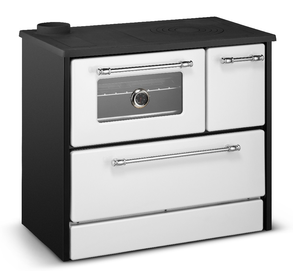 EEK A+ Küchenofen Holzherd 701 weiß, linke Version - 9,18 kW Image