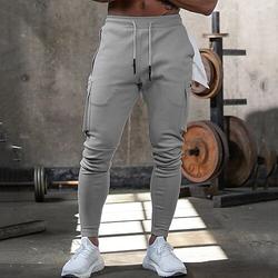 Herren-Lauf-Sweathose mit Tasche und elastischem Kordelzug im Bund für Outdoor-Sport sportliche weiche Hose Herbst-Marathon und Training