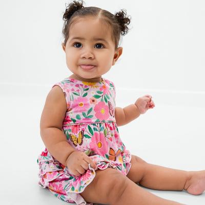 Butterfly Blooms Bamboo Baby Bubble Romper - 3T