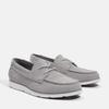 Sneaker TIMBERLAND "GRAFTON BAY LACE UP SHOE", Gr. 47,5, lt grau suede, Leder, sportlich, Schuhe