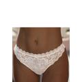 String LASCANA, Damen, Gr. 36/38, rosa (rosé, creme), Spitze, Obermaterial: 50% Polyamid, 30% Polyester, 20% Elasthan, Unterhosen, aus edler Stickereispitze und seitlichen Jacquardspitzeneinsätzen