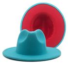 Acrylic Wool Fedora Hat Formal Wedding Simple Pure Color Design