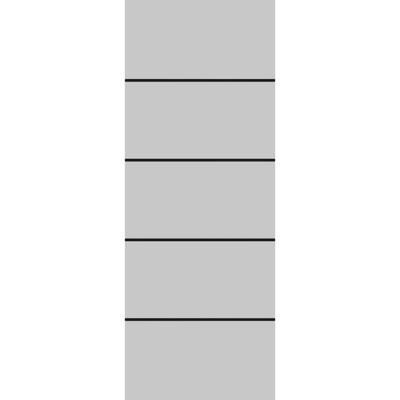 Slab Barn Door Panel 18 x 80 Planum 0015 Grey Matte with Sturdy Finished