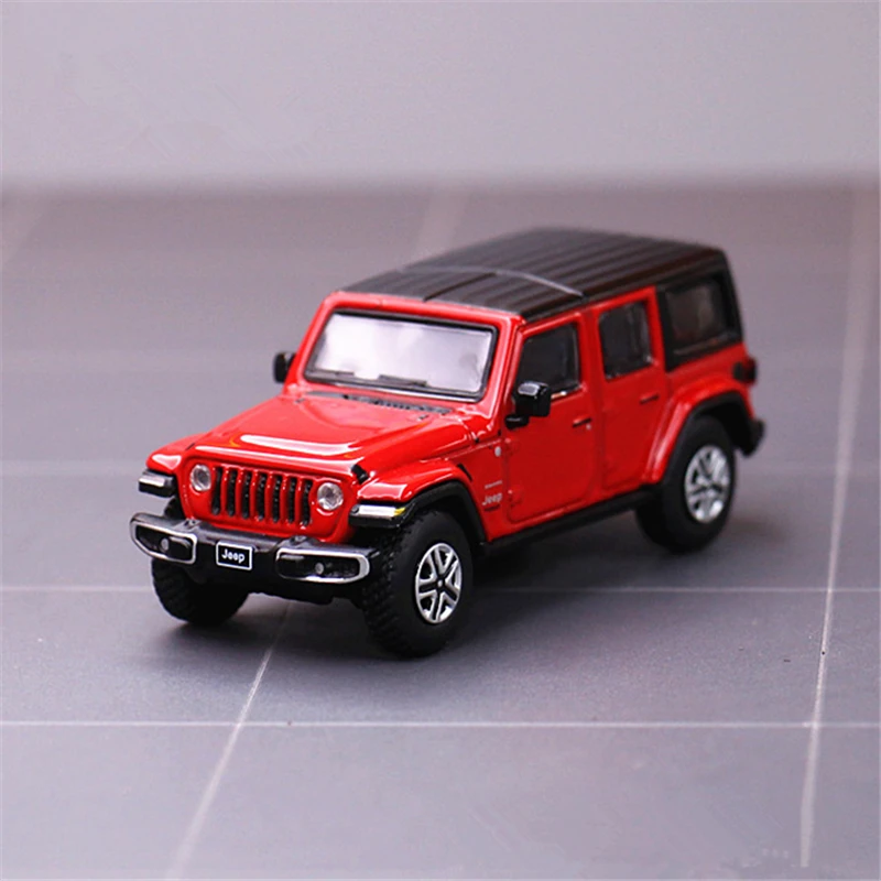 1/64 Jeeps Wrangler Rubicon Alloy Car Model Diecast Simulation Metal Off-road Vehicles Car Model Miniature Scale Childrens Gifts