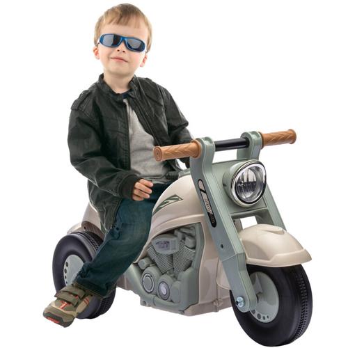 Aiyaplay - Kinder Motorrad, Rutschauto mit Musik, Kinderfahrzeug, 1,5V Kinderauto mit Blasen,