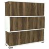 Schuhschrank Dgallopp, Schuhregal, Mehrzweck-Eingangsgarderobe, Möbel für Schuhe, 90x30h93 cm, Weiß