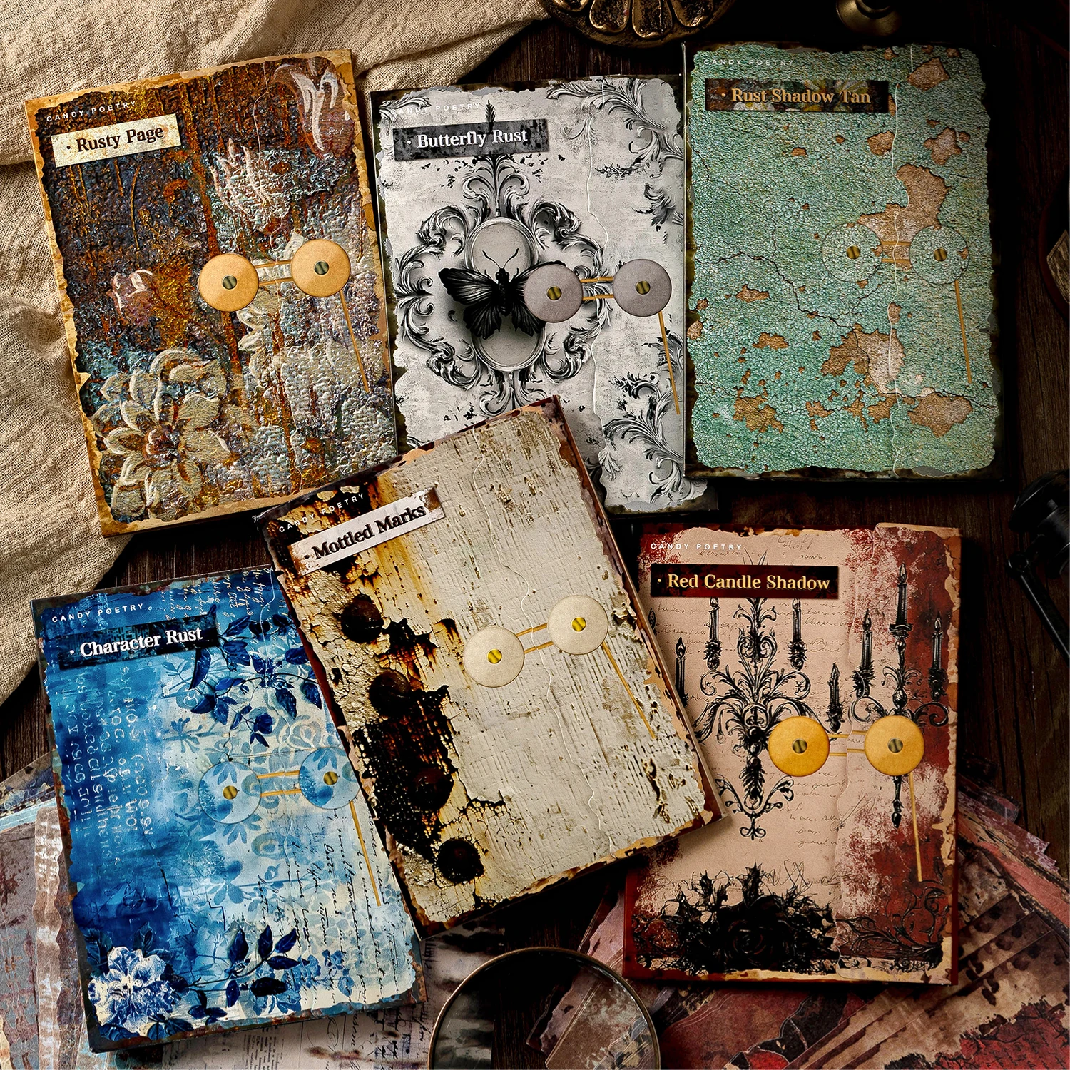 30 Stück Vintage Collage Scrapbooking Journal Material Papier Kartenherstellung DIY Retro Quelle Papier Kreatives Memo Briefpapier Image