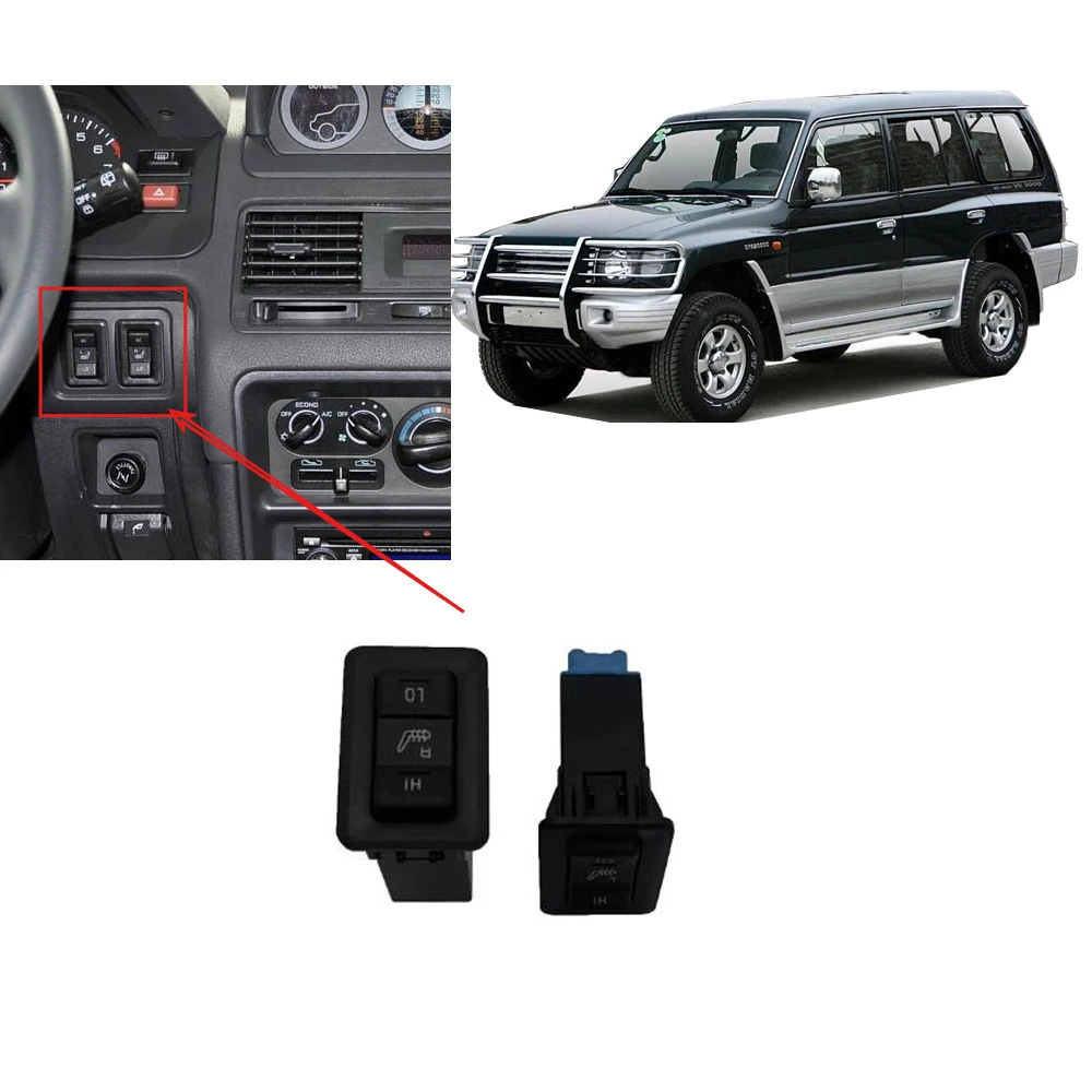 1-teiliger Sitzheizungsschalter für Pajero V30 Steuerung für Montero V40 Knopf für Shogun V20 links oder rechts