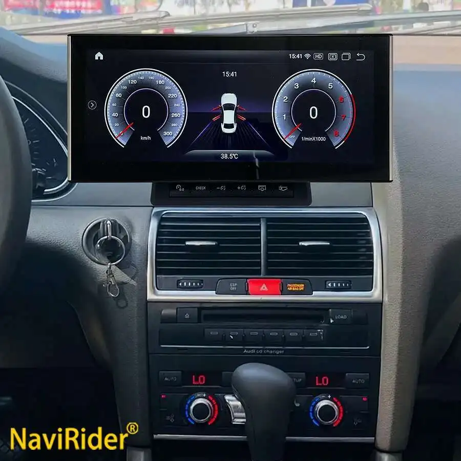 Android 13 Auto GPS Navigation Bildschirm Für Audi Q7 2006-2009 Audio Multimedia DVD Player Stereo Google Carplay Qualcomm 256 GB Image