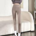Pantaloni da yoga da donna Leggings foderati in pile Vita alta Controllo della pancia Sollevamento dei glutei Yoga Pilates Palestra Allenamento Collant Autunno Inverno Sport Activewear