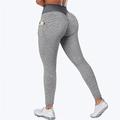 Leggings da yoga elastici a vita alta da donna con tasche aderenti elastici per allenamento e pilates palestra e abbigliamento sportivo