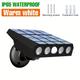 Luce di sicurezza solare a LED luce da tramonto all'alba proiettore da 3000 lm pannello solare da parete lampada da esterno 3 modalità sensore di luce sensore di movimento IP65 impermeabile lampada da parete wireless