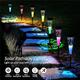 Luce solare da vialetto multicolore luce solare da giardino prato conica cava inserimento nel terreno cortile luci decorative impermeabili per esterni adatte per feste di festa e decorazioni per matrimoni