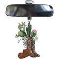 2023 Accessori per specchietto retrovisore auto Stivali da cowboy Ornamento Cappello Sella Portachiavi Decorazione