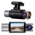KG330 1080p Nuovo design HD Telecamera posteriore per auto DVR 170 gradi Grandangolo 2 pollici IPS Dash Cam GPS Visione notturna G-Sensor 6 LED a infrarossi Registratore per auto