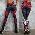 Pantaloni da yoga da donna con elastico in vita vita alta yoga palestra allenamento pilates grafica abbigliamento sportivo elastici aderenti