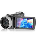 Videocamera 4K UHD con schermo girevole e microfono esterno zoom digitale 16X telecomando registrazione di viaggio perfetta