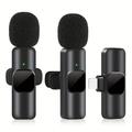 Microfono Lavalier wireless professionale Mini USB-C per smartphone Microfono a clip senza fili Plug and Play Registrazione video ideale Streaming live Interviste