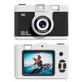 Fotocamera retro 4K per vlogging WiFi Schermo LCD HD 2.4\" Zoom Digitale 16X Compatta Obiettivo Grandangolare Point and Shoot