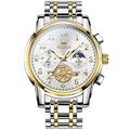 Montre chronographe étanche à quartz pour hommes de la marque Olevs échelle numérique et multifonction.