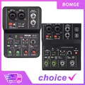 Professionale portatile TEYUN Q12 Q12M Q26 Mixer audio a 2 canali console audio mini scheda USB