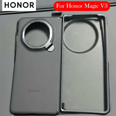 Original Case For Honor Magic V3 Luxury Leather Bracket Back Cover Case for Honor Magic V3