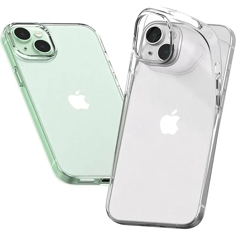 Custodia morbida in silicone trasparente per iPhone 15 14 Plus 13 12 Mini 11 Pro Max Cover posteriore ultra sottile trasparente 11 12 13 14 15 ProMax