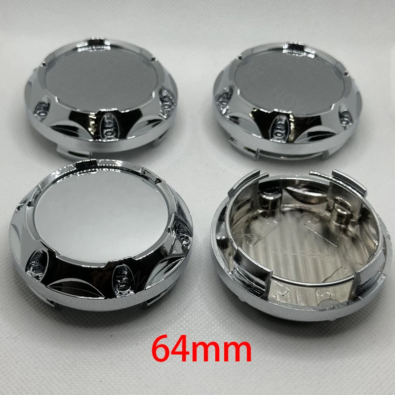 4 Pz/lotto 64mm Vuoto Senza Logo Tappo Centrale Ruota ABS Auto Coprimozzo Ruota Rim Refit Decorazione Creativa Coprimozzo Copertura Antipolvere Accessori