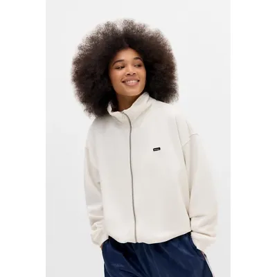 iets frans. iets frans.. White Silas Full-Zip Sweatshirt - Powder white XL at Urban Outfitters