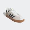 Sneaker ADIDAS SPORTSWEAR "VL COURT 3.0", Gr. 40, sanftes weiß, grau six, gold metallic, Leder, Textil, sportlich, Schuhe, inspiriert vom Design des adidas samba