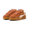 Sneaker PUMA "SUEDE XL", Gr. 38, brandy, warm weiß, Leder, mehrfarbig, sportlich, Schuhe