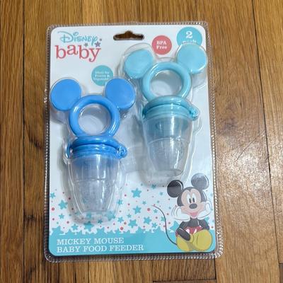 Disney Other | Disney Baby Blue Mickey Mouse Food Feeder Set | Color: Blue | Size: Osbb