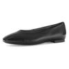 Ballerina GABOR, Damen, Gr. 39, schwarz, Nappaleder, unifarben, klassisch, Schuhe, Blockabsatz, Businessschuh, Flats, Bequemschuh in Karreeform