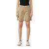 Chinoshorts S.OLIVER, Damen, Gr. 46, N-Gr, beige (sesame beige), Obermaterial: 98% Baumwolle, 2% Elasthan, unifarben, casual, regular fit kniefrei, Hosen, Sommerhose mit geflochtenem Gürtel