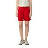Chinoshorts S.OLIVER, Damen, Gr. 38, N-Gr, rot, Obermaterial: 98% Baumwolle, 2% Elasthan, unifarben, casual, regular fit kniefrei, Hosen, Sommerhose mit geflochtenem Gürtel