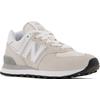 Sneaker NEW BALANCE "WL574 Core", Gr. 43, beige (sanftes weiß, grau), Leder, Textil, sportlich, Schuhe