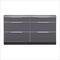 NewAge Outdoor Kitchens Aluminum Slate 3-Piece Outdoor Kitchen Set with Countertops and Covers