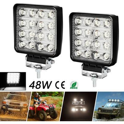 SWANEW Arbeitsscheinwerfer LED 12v, 2x 48W Scheinwerfer für Traktor, Auto LED Strahler LKW, Image