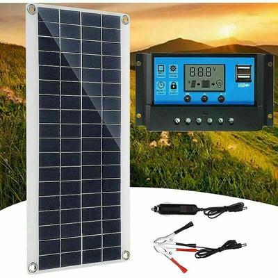 Tigrezy - Solarpanel 300 w 12 v, Solarpanel-Set, Batterieladegerät-Set mit 60 a Solarladeregler für Image