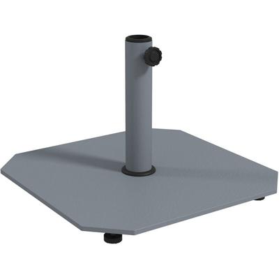 Sonnenschirmständer aus Metall 18,5 kg Schirmständer mit Rollen, Quadratisch Schirmhalter, Image