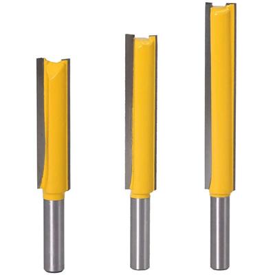 8 mm Fräser, 3 Stück, gerade Schlitzfräser, extra lange Fräser, Hartmetall-Fräser, Image